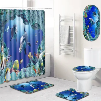 Fashion PVC Shower Curtain with Bathtub Mat Stone Anchor Non Slip Bath Mat 3D Carpet Bedroom Doormat Toilet Rugs Set Home Decor
Fashion PVC Shower Curtain with Bathtub Mat Stone Anchor Non Slip Bath Mat 3D Carpet Bedroom Doormat Toilet Rugs Set Home Decor