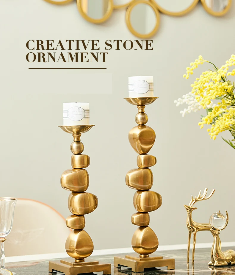 Luxtry Stacking Irregular Geometric Metal Blocks Ornament Candlestick Holder For Dining Table Wedding Christmas Home Decoration Luxtry Stacking Irregular Geometric Metal Blocks Ornament Candlestick Holder For Dining Table Wedding Christmas Home Decoration