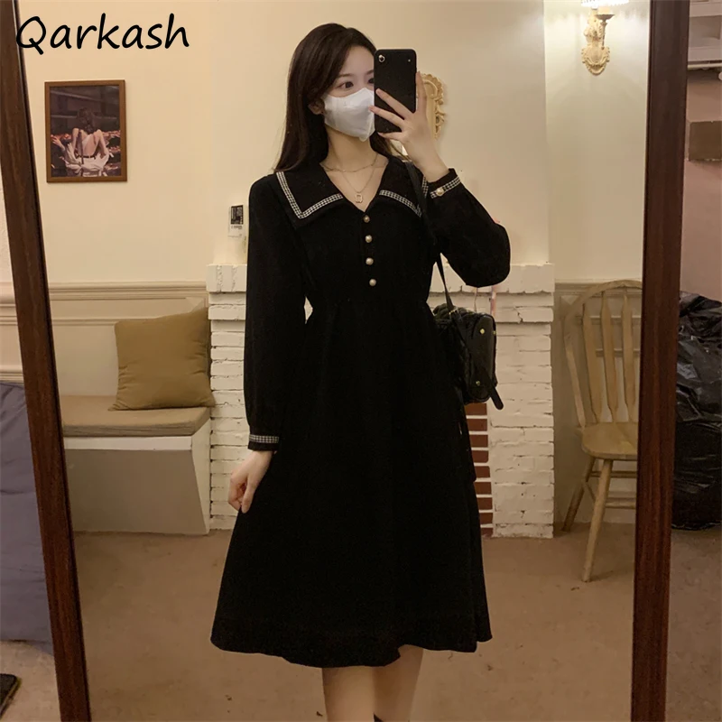 Long Sleeve Dress Women Midi Design Clothes All-match Elegant Simple Pure A-line Holiday Autumn Popular Trendy Ulzzang Femme Ins
Long Sleeve Dress Women Midi Design Clothes All-match Elegant Simple Pure A-line Holiday Autumn Popular Trendy Ulzzang Femme Ins