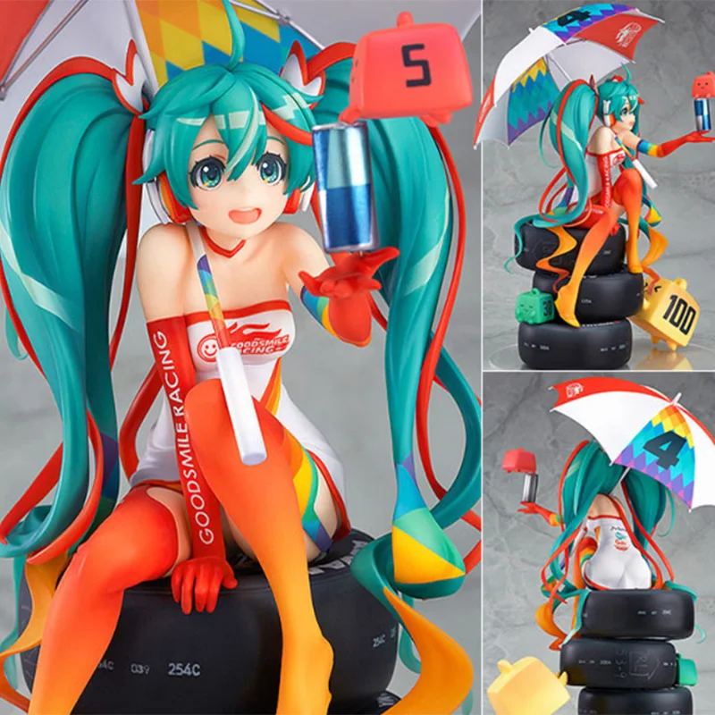 23CM Japenese Anime Racing Miku 2nd Generation 2016ver 1/8 Sexy Girls PVC Action Figure Model Toy Birthday Gift Dolls
23CM Japenese Anime Racing Miku 2nd Generation 2016ver 1/8 Sexy Girls PVC Action Figure Model Toy Birthday Gift Dolls
