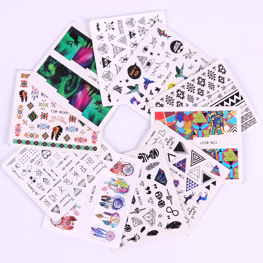 Designs Nail Sticker Set Black Dreamcather Feather Decal Feather Decal Water Transfer Slider For Nails Art Decor 10PCS
Designs Nail Sticker Set Black Dreamcather Feather Decal Feather Decal Water Transfer Slider For Nails Art Decor 10PCS