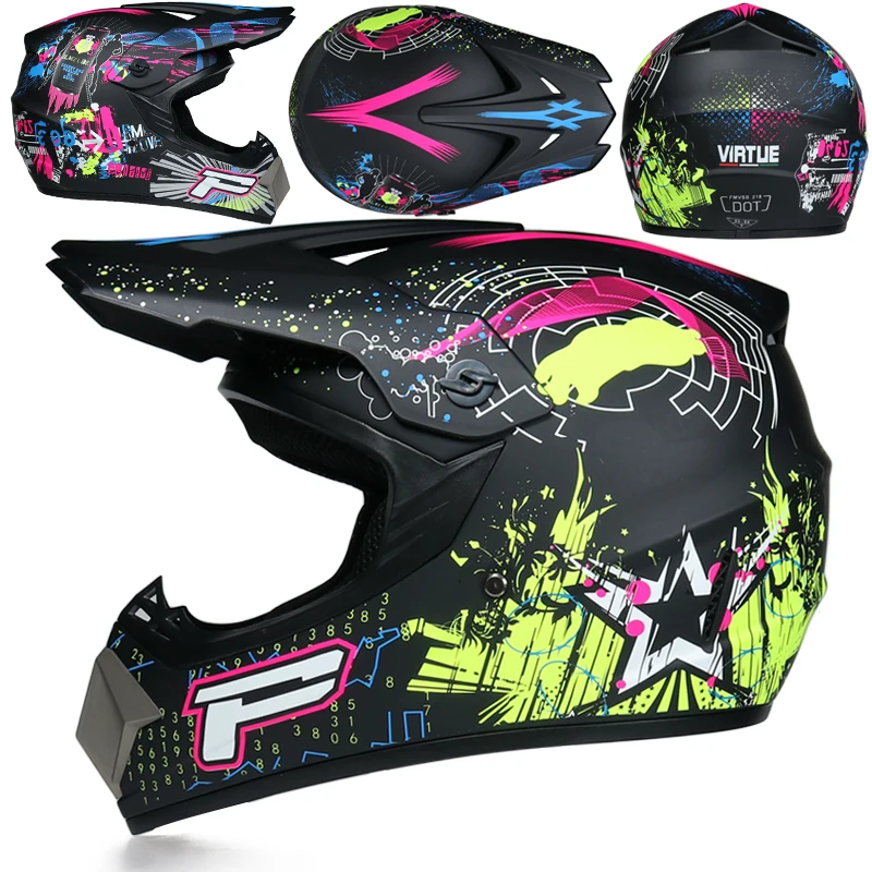 Professional-Racing-Motocross-Casque-hors-route-Casque-Moto-Capacete-Moto-Casco-Off-road-Cartoon-Children-Motorcycle (6)