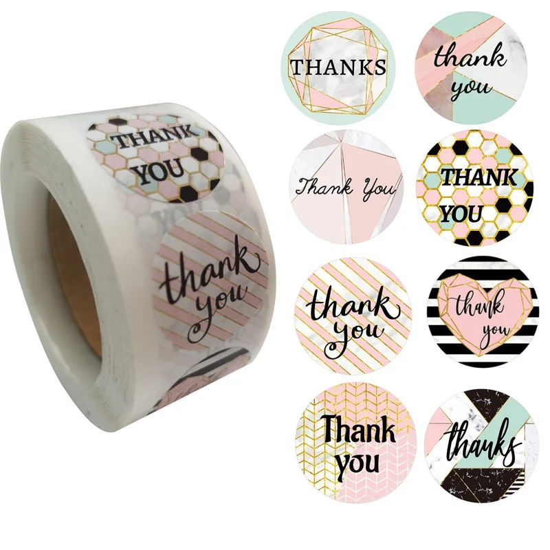 8 Different Designs Geometry Round Thank You Sticker Scrapbook Label for Handmade Envelope Gift Baking Decoration 1Inch 500pcs
8 Different Designs Geometry Round Thank You Sticker Scrapbook Label for Handmade Envelope Gift Baking Decoration 1Inch 500pcs