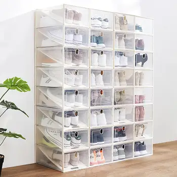 1PC Transparent Shoe Box Thicken Dustproof Shoe Storage Box Stacked Shoe Cabinet Shoe Organizer
1PC Transparent Shoe Box Thicken Dustproof Shoe Storage Box Stacked Shoe Cabinet Shoe Organizer