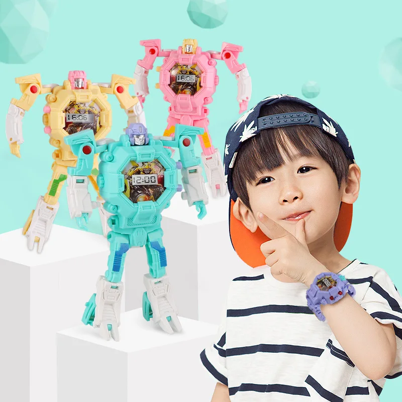 Children Transformation Watch Colorful Box Packaging Electronic Display Transformation Toy Jingang Children Transformation Elect
Children Transformation Watch Colorful Box Packaging Electronic Display Transformation Toy Jingang Children Transformation Elect