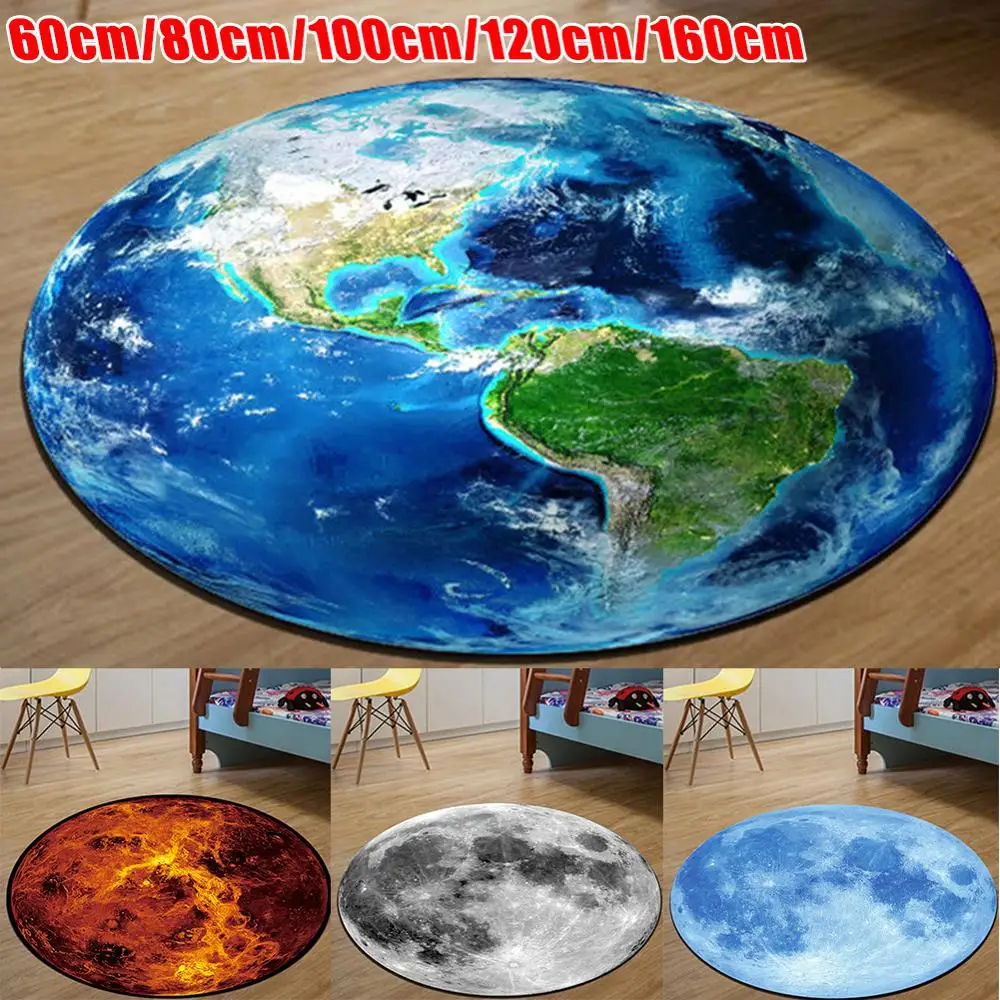 3D Print Earth Moon Planet Soft Carpets Anti-slip Rugs Computer Chair Mat Floor Mat for Kids Room Home Decor
3D Print Earth Moon Planet Soft Carpets Anti-slip Rugs Computer Chair Mat Floor Mat for Kids Room Home Decor