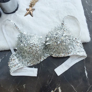 Sexy Women's Beaded Sequins Embellished Chrysanthemum Bra 34-36B Cup Belly Dance Underwear push up Special care
Sexy Women's Beaded Sequins Embellished Chrysanthemum Bra 34-36B Cup Belly Dance Underwear push up Special care