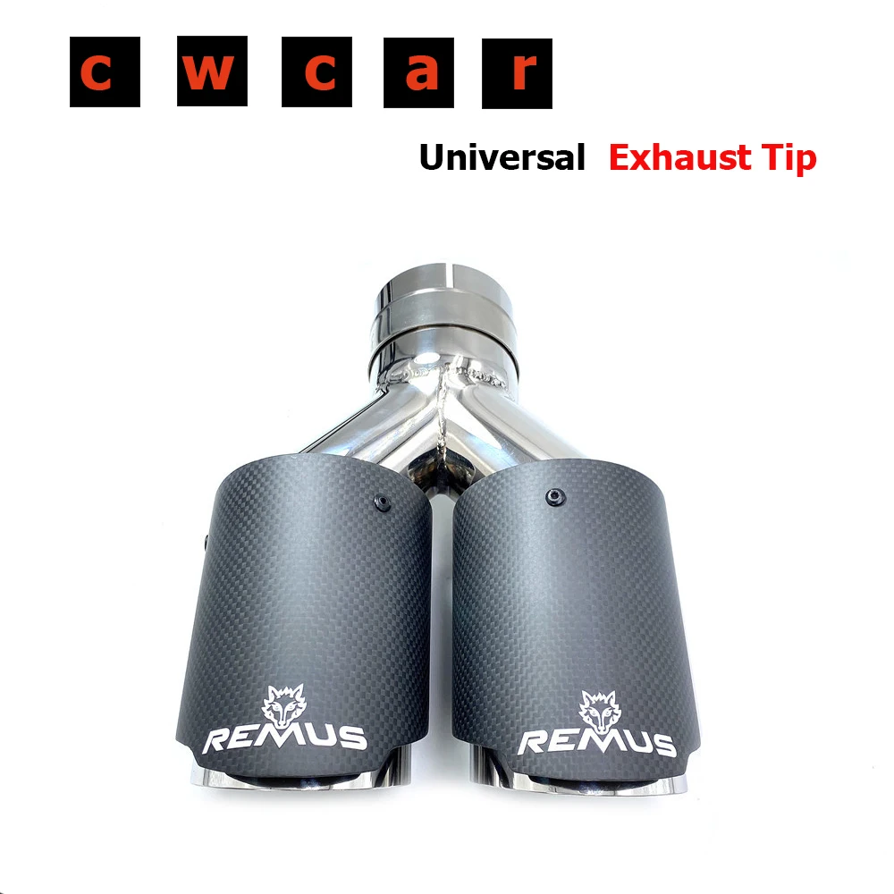 Top Quality 1 Piece Car Exhaust Pipe Remus Carbon Fibre Styling Stainless Steel Dual Universal Automobile Muffler Accessories
Top Quality 1 Piece Car Exhaust Pipe Remus Carbon Fibre Styling Stainless Steel Dual Universal Automobile Muffler Accessories