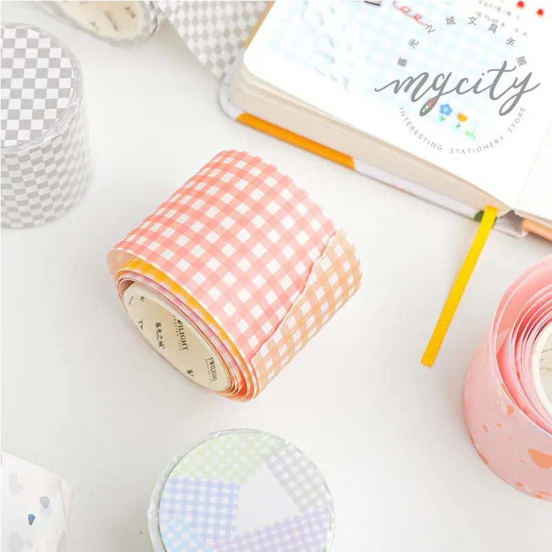Creative Writable Decorative Stickers Scrapbooking Grid Simply Color Japanese Washi Tape Set Masking Tape Girl Stationery
Creative Writable Decorative Stickers Scrapbooking Grid Simply Color Japanese Washi Tape Set Masking Tape Girl Stationery