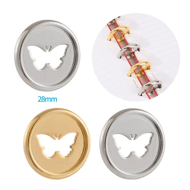 30Pcs 28mm electroplated butterfly hole disc binder for notebook / notepad DIY loose-leaf binding ring disc binding tray
30Pcs 28mm electroplated butterfly hole disc binder for notebook / notepad DIY loose-leaf binding ring disc binding tray