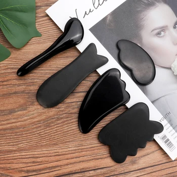 Guasha Massage Scraping Board Natural Obsidian Jade Stone Acupoints Plate SPA Therapy for Face Eyes Leg Body Health Care Tools
Guasha Massage Scraping Board Natural Obsidian Jade Stone Acupoints Plate SPA Therapy for Face Eyes Leg Body Health Care Tools
