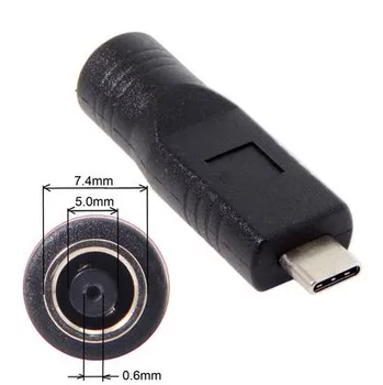 DC Jack 7.4*5.0mm Input to USB-C Type-C Power Plug Charge Adapter for Laptop Phone
DC Jack 7.4*5.0mm Input to USB-C Type-C Power Plug Charge Adapter for Laptop Phone