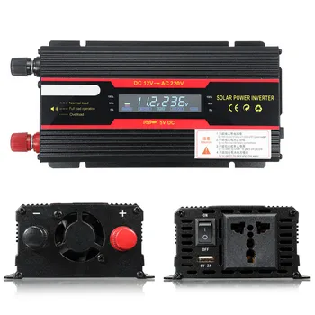 Car Inverter 12V 220V 4000W Peak Power Voltage Convertor Transformer DC 12V AC 220V Solar Inverter + LCD Display
Car Inverter 12V 220V 4000W Peak Power Voltage Convertor Transformer DC 12V AC 220V Solar Inverter + LCD Display