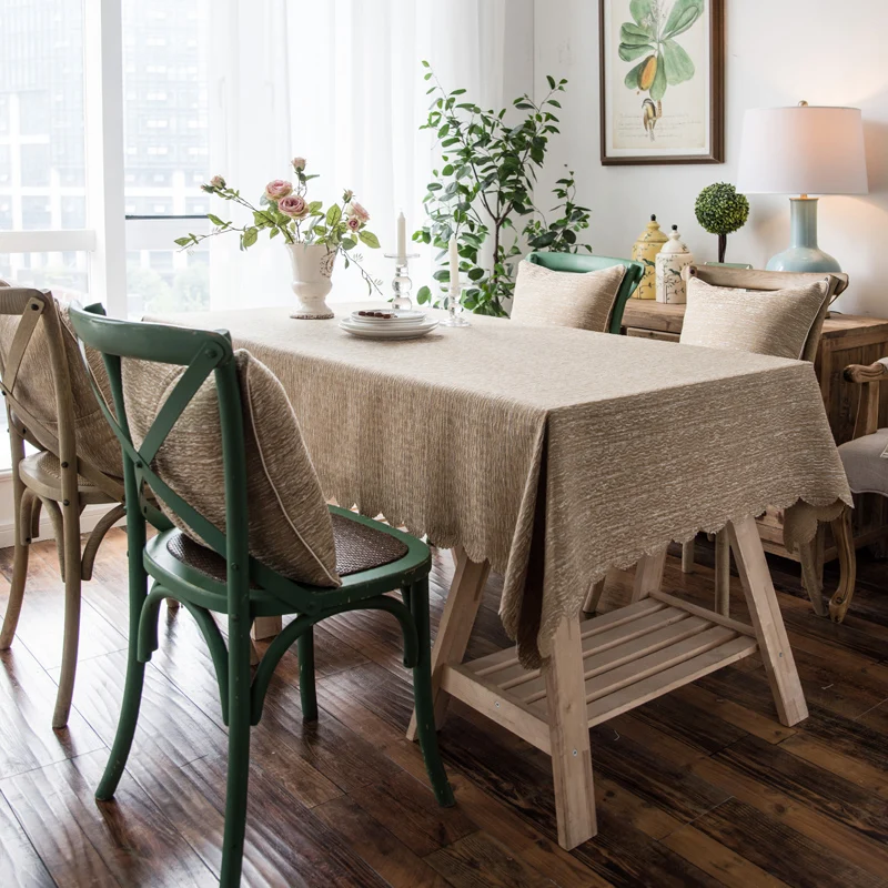 Plain Color High Quality Tablecloth Burlap Linen Oilproof Waterproof Wave Lace Table Cover For Dinning Room Kitchen Home Decor
Plain Color High Quality Tablecloth Burlap Linen Oilproof Waterproof Wave Lace Table Cover For Dinning Room Kitchen Home Decor