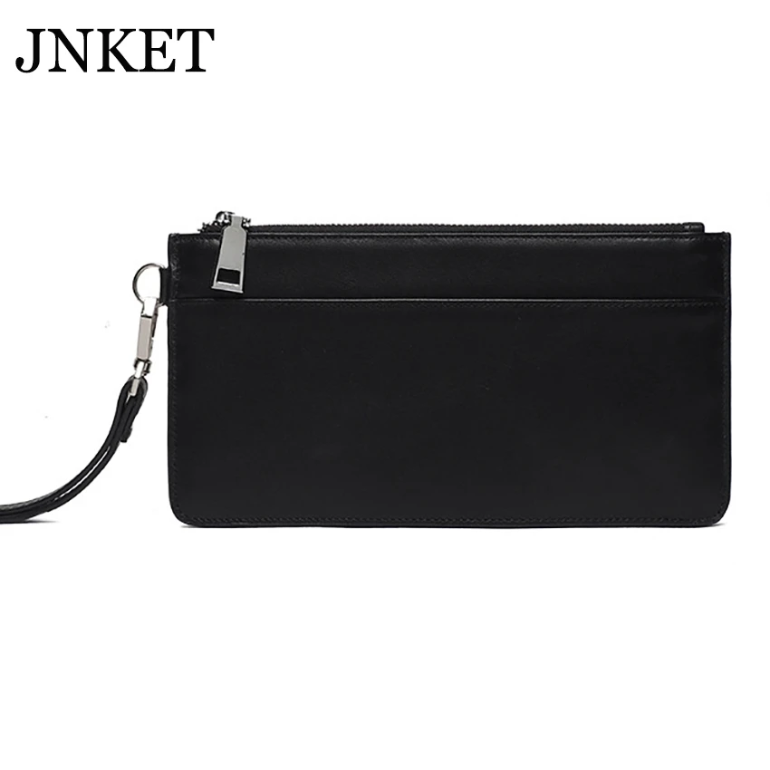 JNKET New Fashion Men's Cowhide Leather Clutch Wallet Long Wallet Card Holder Zipper Clutch Bag Billfold Notecase
JNKET New Fashion Men's Cowhide Leather Clutch Wallet Long Wallet Card Holder Zipper Clutch Bag Billfold Notecase