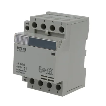 CSS 35 mm DIN Support via AC400V 63A 4-pin Modular Household AC Contactor
CSS 35 mm DIN Support via AC400V 63A 4-pin Modular Household AC Contactor