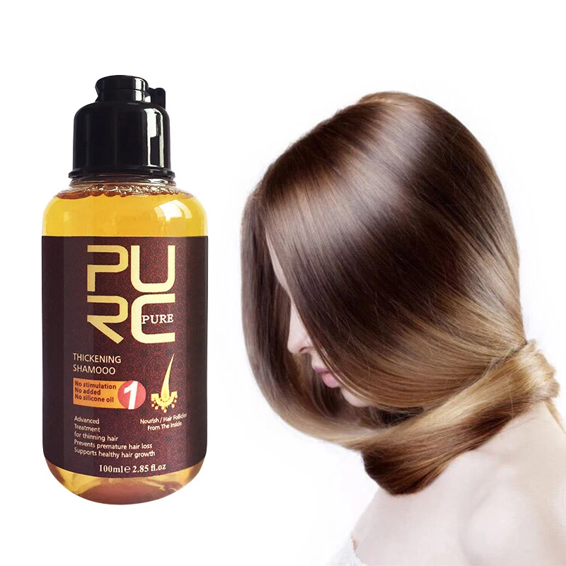 

PURC Herbal Ginger Hair Shampoo Essence Treatment for Hair Loss Help Regrowth Without Damage Hair Strands TSLM1