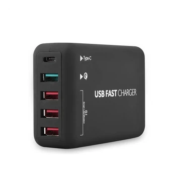 Multi-port 4 USB Type-C QC 3.0 USB Quick Wall Charger Station Power Adapter Socket Charging Station Charger Dock Adapter T2T
Multi-port 4 USB Type-C QC 3.0 USB Quick Wall Charger Station Power Adapter Socket Charging Station Charger Dock Adapter T2T