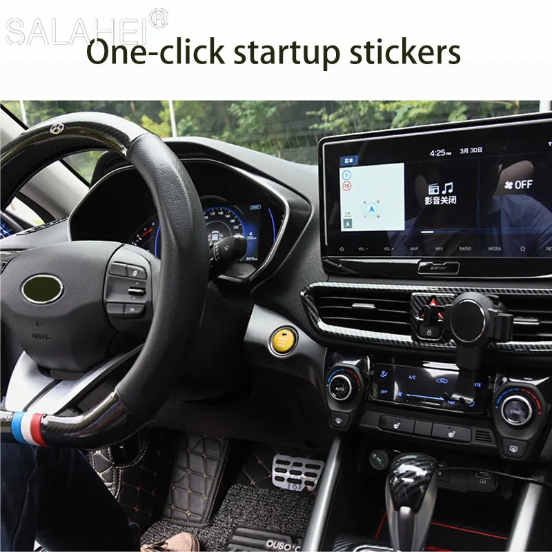 Car Engine Ignition Switch Protective Cover One-click Start Button Sticker Decoration For Hyundai 2019 Festa Auto Accessories
Car Engine Ignition Switch Protective Cover One-click Start Button Sticker Decoration For Hyundai 2019 Festa Auto Accessories
