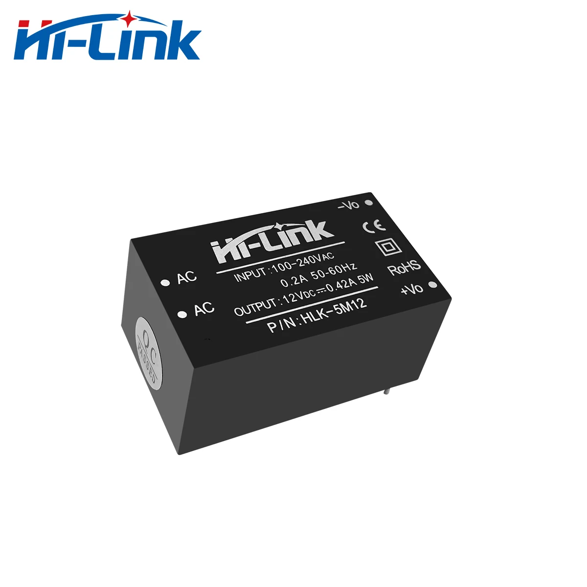 Бесплатная доставка HLK 5M12 220 В до 12 5 Вт модуль источника питания постоянного и