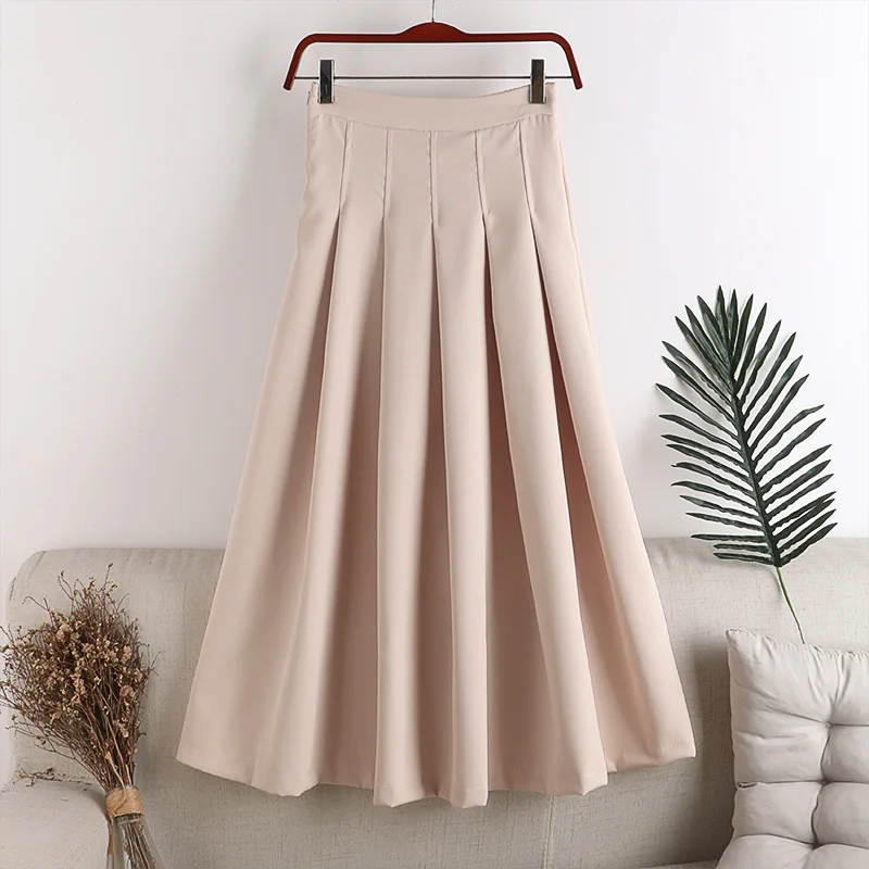 Faldas Mujer Moda 2020 New Autumn Women Solid Long Skirt Zip Waistband Pleated Skirts High Waist Elasticity Casual Party Skirt
Faldas Mujer Moda 2020 New Autumn Women Solid Long Skirt Zip Waistband Pleated Skirts High Waist Elasticity Casual Party Skirt