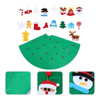 1 Set Felt Tree Safe Durable Fun Soft With 18Pcs Ornament Lovely Kids Felt Tree Christmas Tree DIY Tree Xmas Tree for Decoration
1 Set Felt Tree Safe Durable Fun Soft With 18Pcs Ornament Lovely Kids Felt Tree Christmas Tree DIY Tree Xmas Tree for Decoration