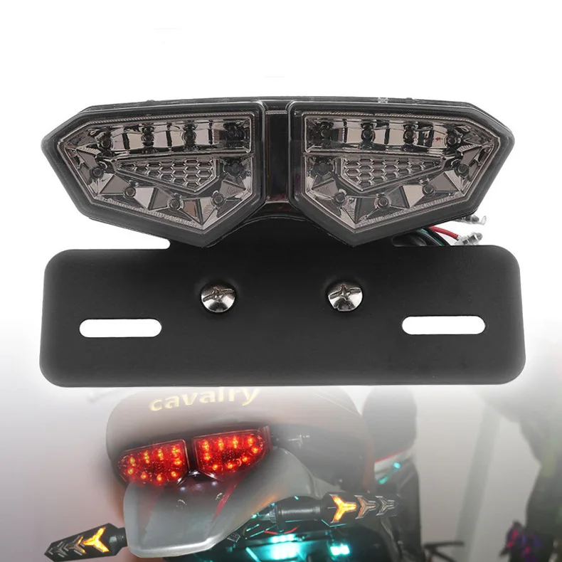 1PC 12V Universal Smoked Motorcycle Brake Tail Light Turn Signal Lamp Assembly Styling Replace Accessories High Quality
1PC 12V Universal Smoked Motorcycle Brake Tail Light Turn Signal Lamp Assembly Styling Replace Accessories High Quality