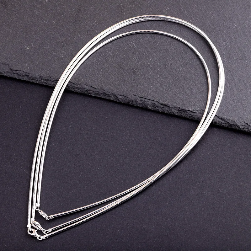 SA SILVERAGE Wholesale Women's Exquisite Fashion 1.5mm 2.0mm Collar 16/18 Inch Chain matching 925 Sterling Silver Jewelry
SA SILVERAGE Wholesale Women's Exquisite Fashion 1.5mm 2.0mm Collar 16/18 Inch Chain matching 925 Sterling Silver Jewelry