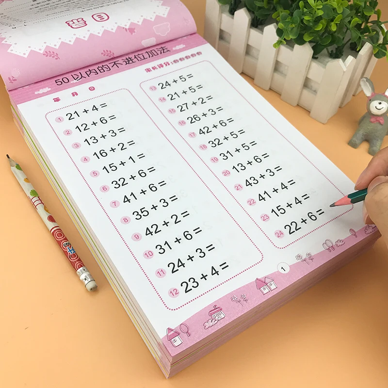 8 Books/Set Children addition and subtraction Learning Math Preschool math exercise book Handwriting Practice Books Age 3-6
8 Books/Set Children addition and subtraction Learning Math Preschool math exercise book Handwriting Practice Books Age 3-6