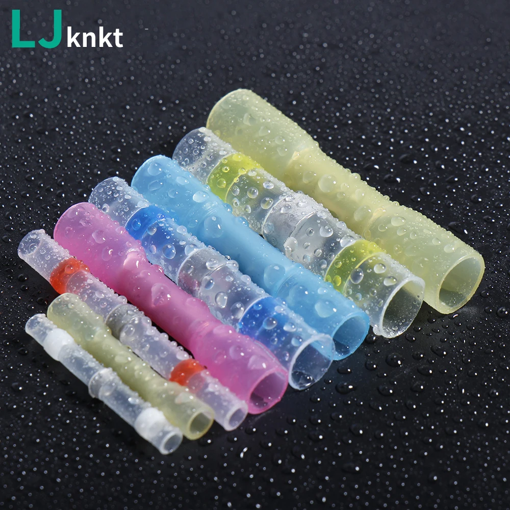 Splice Tinned Solder Waterproof Terminal Cable Electrical Wire Connectors Insulated Heat Shrinkable Sleeve Butt Seal Crimp
Splice Tinned Solder Waterproof Terminal Cable Electrical Wire Connectors Insulated Heat Shrinkable Sleeve Butt Seal Crimp