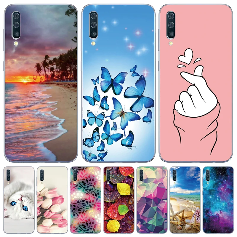 Для samsung Galaxy A50 силиконовый прозрачный Футляр задняя крышка чехол для телефона a50