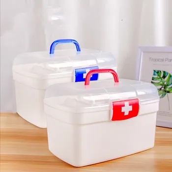 First Aid Kit Box Medicine Box Plastic Container Emergency Kit Portable 2Layer Large Capacity Medical Storage Organizer WF924
First Aid Kit Box Medicine Box Plastic Container Emergency Kit Portable 2Layer Large Capacity Medical Storage Organizer WF924