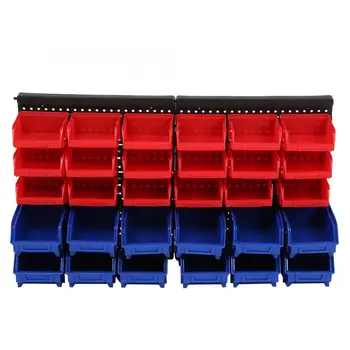 30pcs Wall Mounted Bins Part Bins Organizer with Panel Set for Garage Workshop Storage System
30pcs Wall Mounted Bins Part Bins Organizer with Panel Set for Garage Workshop Storage System