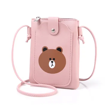 New all-match shoulder crossbody bag female bear cute printed fun small bag mobile phone bag
New all-match shoulder crossbody bag female bear cute printed fun small bag mobile phone bag