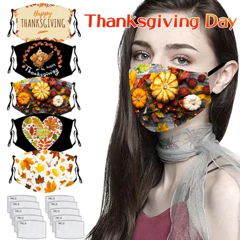 5pc Adult Face Mask Thanksgiving Day Print Protection Mask With 10pc Filters Washable Earloop Mascarillas Reusable Маска Masks
5pc Adult Face Mask Thanksgiving Day Print Protection Mask With 10pc Filters Washable Earloop Mascarillas Reusable Маска Masks