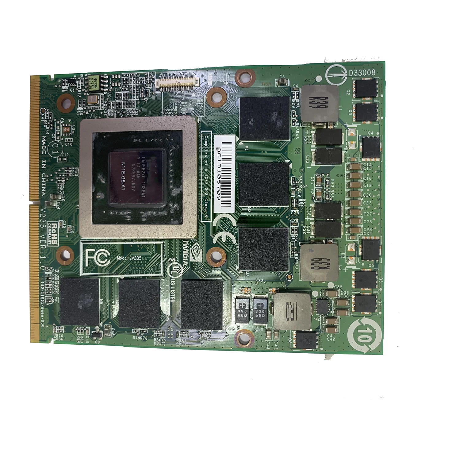 G73JW GTX460M N11E-GS-A1 1GB VGA graphics card board For ASUS G53JW G53SW G53SX G73SW Laptop Video Card 100% Test
G73JW GTX460M N11E-GS-A1 1GB VGA graphics card board For ASUS G53JW G53SW G53SX G73SW Laptop Video Card 100% Test