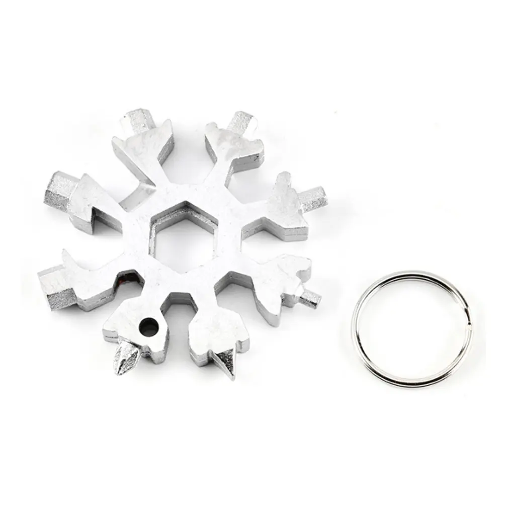 18-in-1 Multi-function Bicycle Repair Tools Outdoor Portable Snowflake Shape Screwdriver Octagon Wrench Available Key Chain
18-in-1 Multi-function Bicycle Repair Tools Outdoor Portable Snowflake Shape Screwdriver Octagon Wrench Available Key Chain
