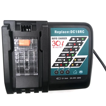14.4V-18V 7.0a DC18RC Charger for Makita DC18Ra DC18SF Dual Fast Charger for Makita 18V Battery BL1815 EU Plug 
14.4V-18V 7.0a DC18RC Charger for Makita DC18Ra DC18SF Dual Fast Charger for Makita 18V Battery BL1815 EU Plug