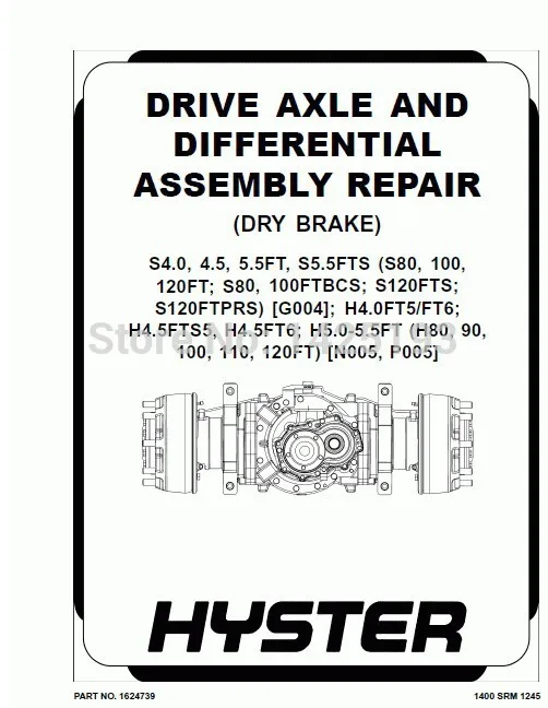 Hyster Class 5 Internal Combustion Engine Trucks - Pneumatic Tire Repair Manuals 2021 (HTML+PDF)
Hyster Class 5 Internal Combustion Engine Trucks - Pneumatic Tire Repair Manuals 2021 (HTML+PDF)