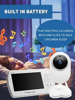 Two-way Audio Wireless Video Baby Monitor with Camera Nanny Baby Security Camera Babyphone Night Vision Temperature Detection
Two-way Audio Wireless Video Baby Monitor with Camera Nanny Baby Security Camera Babyphone Night Vision Temperature Detection