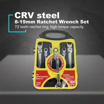 7Pcs 8-19mm Ratchet Wrench Spanner Keys Spanners Set Tools 72T Ratcheting Multitool High Torque With Plastic Rack
7Pcs 8-19mm Ratchet Wrench Spanner Keys Spanners Set Tools 72T Ratcheting Multitool High Torque With Plastic Rack