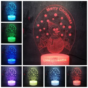 New Style 2020 Xmas Lovely Snowman Creative Gift Lamp 3D LED Night Light Colorful Shine Baby Birthday Party Decor Display Gift
New Style 2020 Xmas Lovely Snowman Creative Gift Lamp 3D LED Night Light Colorful Shine Baby Birthday Party Decor Display Gift