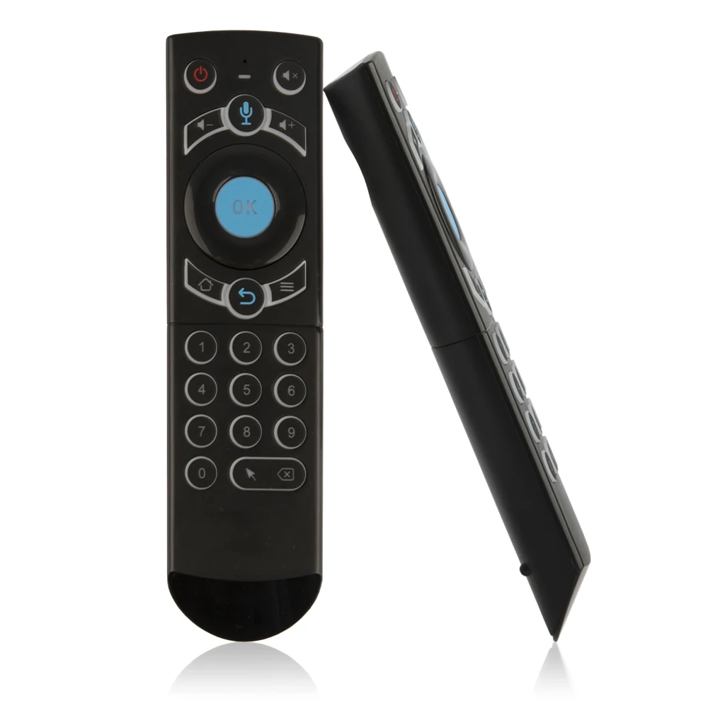 2.4G Voice remote control gyroscope smart air mouse G21 pro LED backlight gaming remote IR Learn for android tv box X96 H96 MAX
2.4G Voice remote control gyroscope smart air mouse G21 pro LED backlight gaming remote IR Learn for android tv box X96 H96 MAX