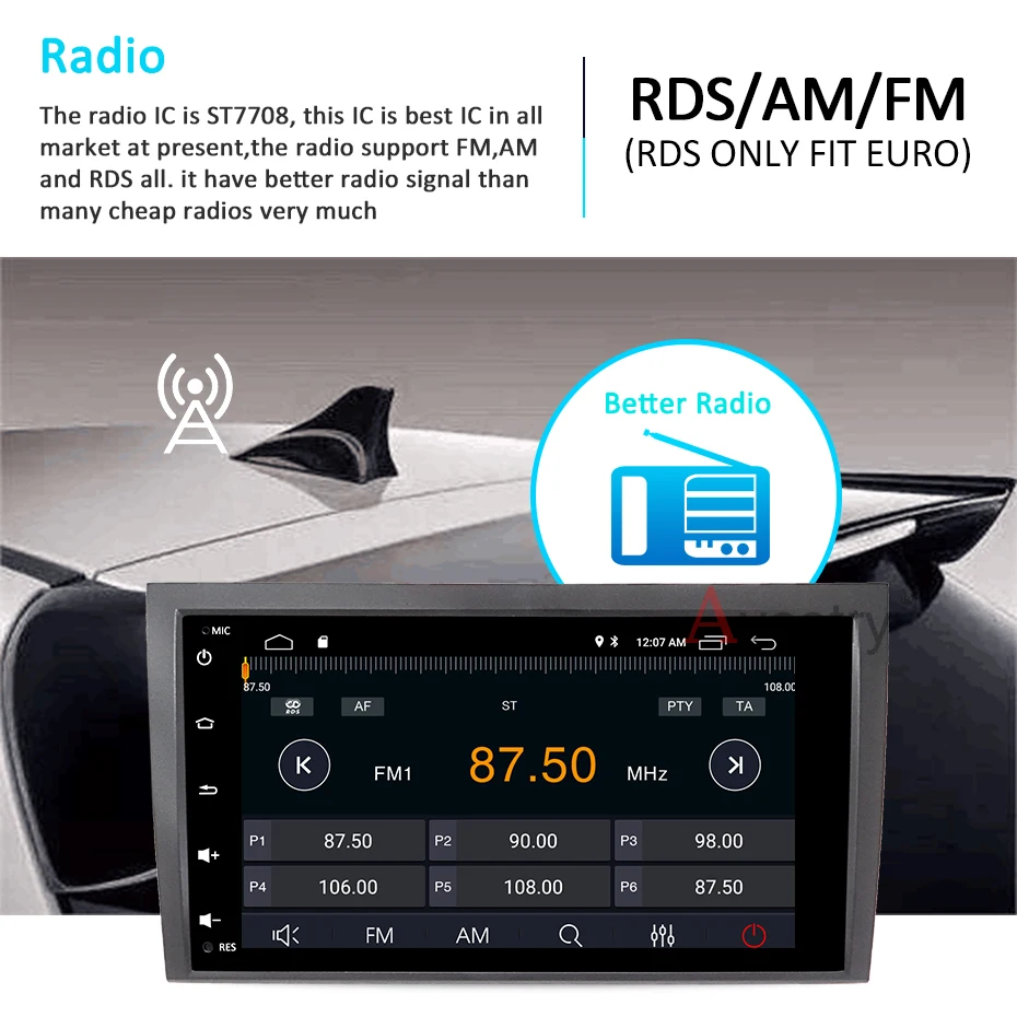 Автомобильный мультимедийный плеер Android 10 DSP IPS GPS радио для Audi A4 B6 B7 S4 RS4 SEAT Exeo cayplay No