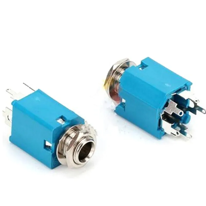 20PCS/Lot 6.35mm 6.35 Stereo Audio Microphone Female Jack/Socket Connector 5P/5PIN Blue
20PCS/Lot 6.35mm 6.35 Stereo Audio Microphone Female Jack/Socket Connector 5P/5PIN Blue
