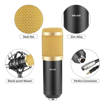 Professional Studio Broadcasting & Recording Microphone Set Including Professional Condenser Microphone
Professional Studio Broadcasting & Recording Microphone Set Including Professional Condenser Microphone