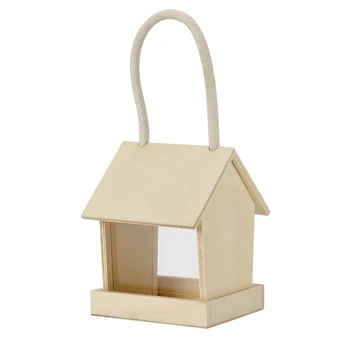 Wooden House Bird Feeder Outdoor Garden Birdhouse Hanging Feeding Station Hanging Bird Food Container Outdoor Waterproof Pet Set
Wooden House Bird Feeder Outdoor Garden Birdhouse Hanging Feeding Station Hanging Bird Food Container Outdoor Waterproof Pet Set