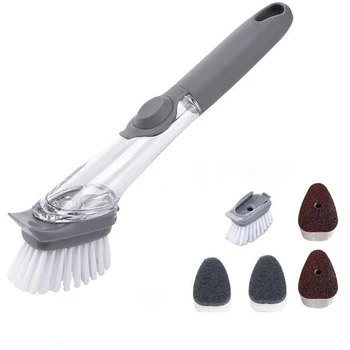 Kitchen Wash Dishes Brush Pot Useful Product Multi-functional Does Not Damage Pot Long Handle Sponge Automatic Liquid Filling Cl
Kitchen Wash Dishes Brush Pot Useful Product Multi-functional Does Not Damage Pot Long Handle Sponge Automatic Liquid Filling Cl