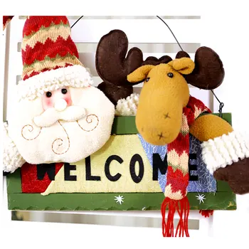Christmas Front Door Wreaths, Cute Santa Reindeer Plush Dolls Welcome Signs Holiday Hanging Pendants 2020 New Arrivals
Christmas Front Door Wreaths, Cute Santa Reindeer Plush Dolls Welcome Signs Holiday Hanging Pendants 2020 New Arrivals