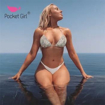 Pocket Girl 2020 Sexy Women String Micro Bikinis Brazil Thong Swimsuit Two Piece Swimwears Female Swimsuit Set Push Up Biquini
Pocket Girl 2020 Sexy Women String Micro Bikinis Brazil Thong Swimsuit Two Piece Swimwears Female Swimsuit Set Push Up Biquini
